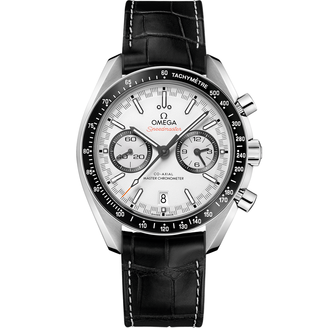 Omega Speedmaster Racing 44.25 mm, steel on leather strap