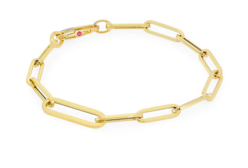 OVAL PAPERCLIP LINK BRACELET