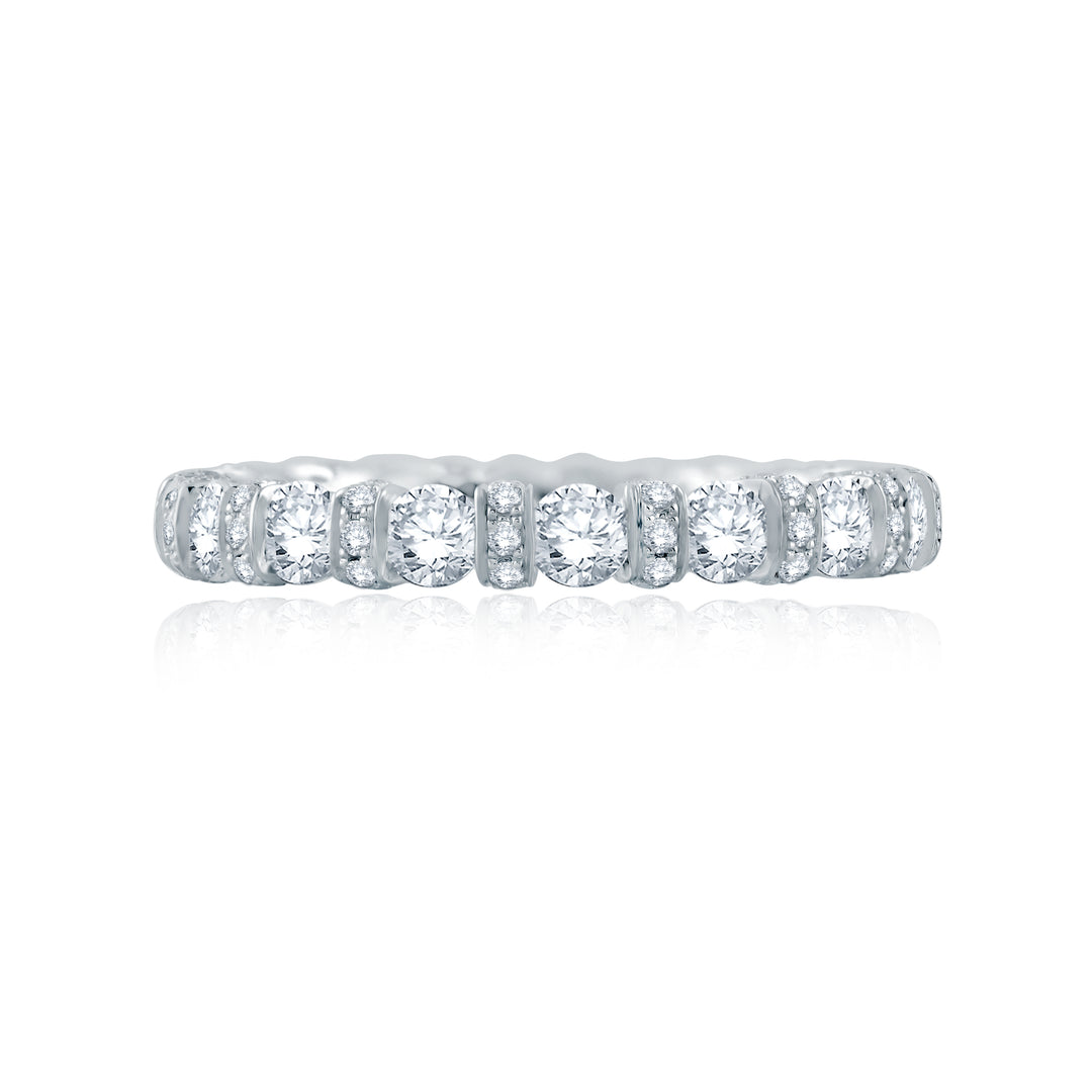 Diamond Collar Accent Eternity Anniversary Band